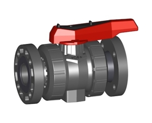 546型球閥，PVC-U 帶底部固定螺帽 日標(biāo)PVC-U手動(dòng)球閥