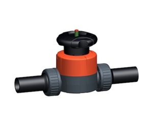 +GF+514型隔膜閥，PVC-U 帶PE100 SDR11電熔焊對(duì)焊端 公制